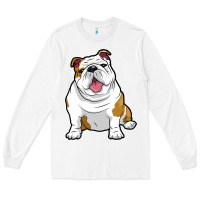 White ENGLISH BULLDOGS Awesome Funny Bulldog Pups Dogs Long Sleeve Tee - maiPhamDesign
