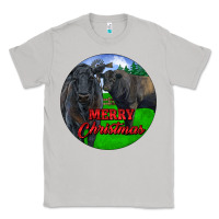 Moon Dust Black Angus Cattle and Bull Merry Christmas Classic Tee - RanaPortraitStore