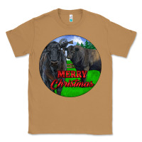 Toasted Coconut Black Angus Cattle and Bull Merry Christmas Classic Tee - RanaPortraitStore