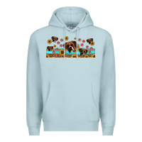 Blue Mist western boxer dogs Premium Hoodie - Jasminsmagicworld