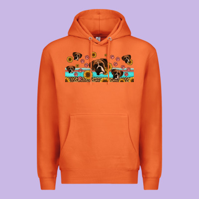 Western Boxer Dogs Premium Hoodie Designed By Jasminsmagicworld