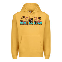 Mustard western boxer dogs Premium Hoodie - Jasminsmagicworld