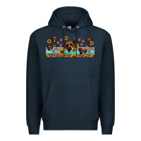 Navy western boxer dogs Premium Hoodie - Jasminsmagicworld