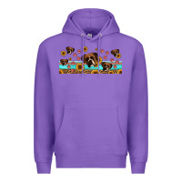 Purple western boxer dogs Premium Hoodie - Jasminsmagicworld