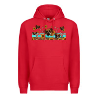 Red western boxer dogs Premium Hoodie - Jasminsmagicworld