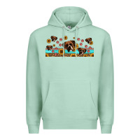 Seafoam western boxer dogs Premium Hoodie - Jasminsmagicworld