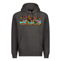 Smoke western boxer dogs Premium Hoodie - Jasminsmagicworld