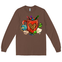 Chestnut teacher crayons coffee mug Long Sleeve Tee - FaDigitalArtStudio