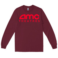 Burgundy amc theaters Long Sleeve Tee - maiPhamDesign