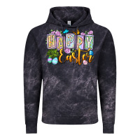 Cloud Black Happy Easter Vintage Hoodie - OliviaCreatesArt