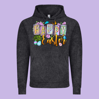 Happy Easter Vintage Hoodie Designed By Oliviacreatesart
