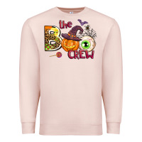 Pale Pink the boo crew Premium Sweatshirt - AdoDesignShop