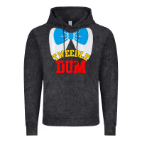 Vintage Black tweedle dee dum funny matching halloween costume for couples premium t Vintage Hoodie - maiPhamDesign