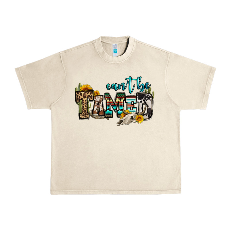 Can't Be Tamed Bull Skull Urban Heavy Tee by OliviaCreatesArt | Teevron