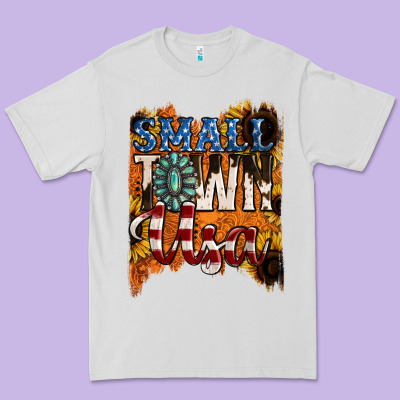 Small Town Usa Gemstone Premium Tee Designed By Jasminsmagicworld