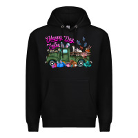 Black happy easter day truck Premium Hoodie - CowhideDigitalArt
