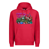 Cardinal happy easter day truck Premium Hoodie - CowhideDigitalArt