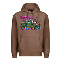 Chestnut happy easter day truck Premium Hoodie - CowhideDigitalArt