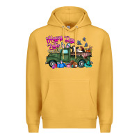Mustard happy easter day truck Premium Hoodie - CowhideDigitalArt