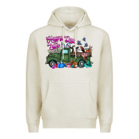 Oatmeal Heather happy easter day truck Premium Hoodie - CowhideDigitalArt