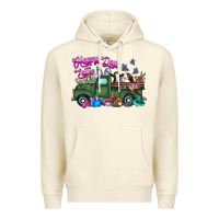 Sandshell happy easter day truck Premium Hoodie - CowhideDigitalArt