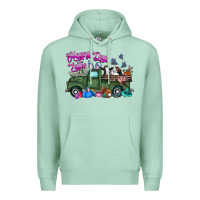 Seafoam happy easter day truck Premium Hoodie - CowhideDigitalArt