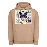 Pigment Burro just breathe Urban Hoodie - JahusDesignShop