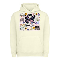 Pigment Pistachio just breathe Urban Hoodie - JahusDesignShop