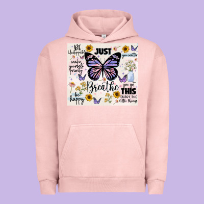 Just Breathe Urban Hoodie Designed By Jahusdesignshop