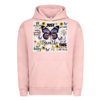 Pigment Salmon just breathe Urban Hoodie - JahusDesignShop