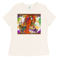Bone Mardi Gras Crawfish Tumbler Ladies Tee - HowdyJamesFarm