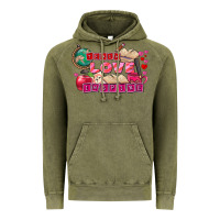 Vintage Olive Valentine's Day teach love inspire Vintage Hoodie - FaDigitalArtStudio