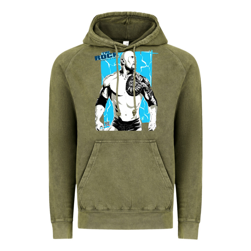 The Rock Power Vintage Hoodie by maiPhamDesign | Teevron