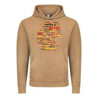 Vintage Camel germany map silhouette towns cities flag berlin travel t shirt Vintage Hoodie - maiPhamDesign