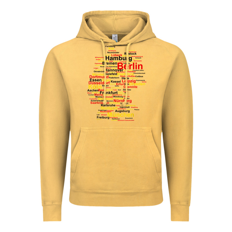 Germany Map Silhouette Towns Cities Flag Berlin Travel T Shirt Vintage Hoodie by maiPhamDesign | Teevron