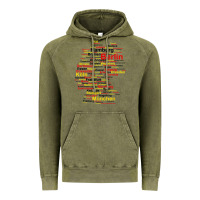 Vintage Olive germany map silhouette towns cities flag berlin travel t shirt Vintage Hoodie - maiPhamDesign
