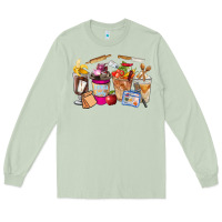 Matcha Lunch Lady Coffee Cups Long Sleeve Tee - FaDigitalArtStudio