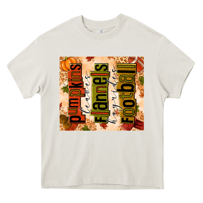 Pumpkins Leaves Flannels Hayrides Football Heavy Core Tee by texasbilliewilder | Teevron
