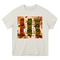 Cream pumpkins leaves flannels hayrides football Heavy Core Tee - texasbilliewilder