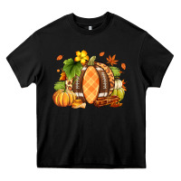 Black Fall American Football Heavy Core Tee - RanaPortraitStore