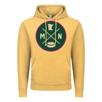 Vintage Mustard Classic Minnesota Hockey MN Outline Pullover Hoodie Vintage Hoodie - maiPhamDesign