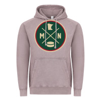 Vintage Zinc Classic Minnesota Hockey MN Outline Pullover Hoodie Vintage Hoodie - maiPhamDesign