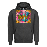 Charcoal Heather nails Zipper Hoodie - BarkalooDesign
