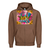 Chestnut nails Zipper Hoodie - BarkalooDesign