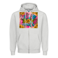 Dove Grey nails Zipper Hoodie - BarkalooDesign
