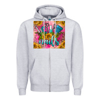 Heather Grey nails Zipper Hoodie - BarkalooDesign