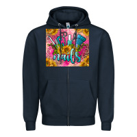Navy nails Zipper Hoodie - BarkalooDesign