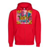 Red nails Zipper Hoodie - BarkalooDesign