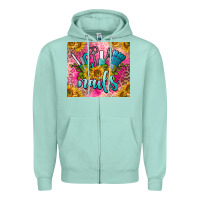 Seafoam nails Zipper Hoodie - BarkalooDesign