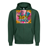 Sports Green nails Zipper Hoodie - BarkalooDesign